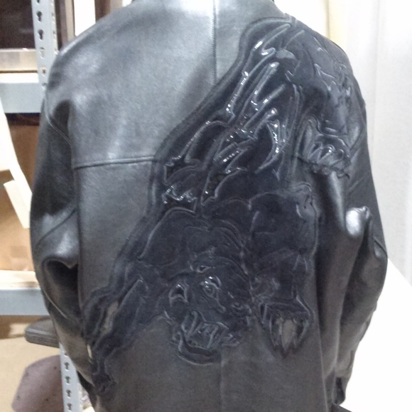 3X pelle pelle leather jacket with case with cool